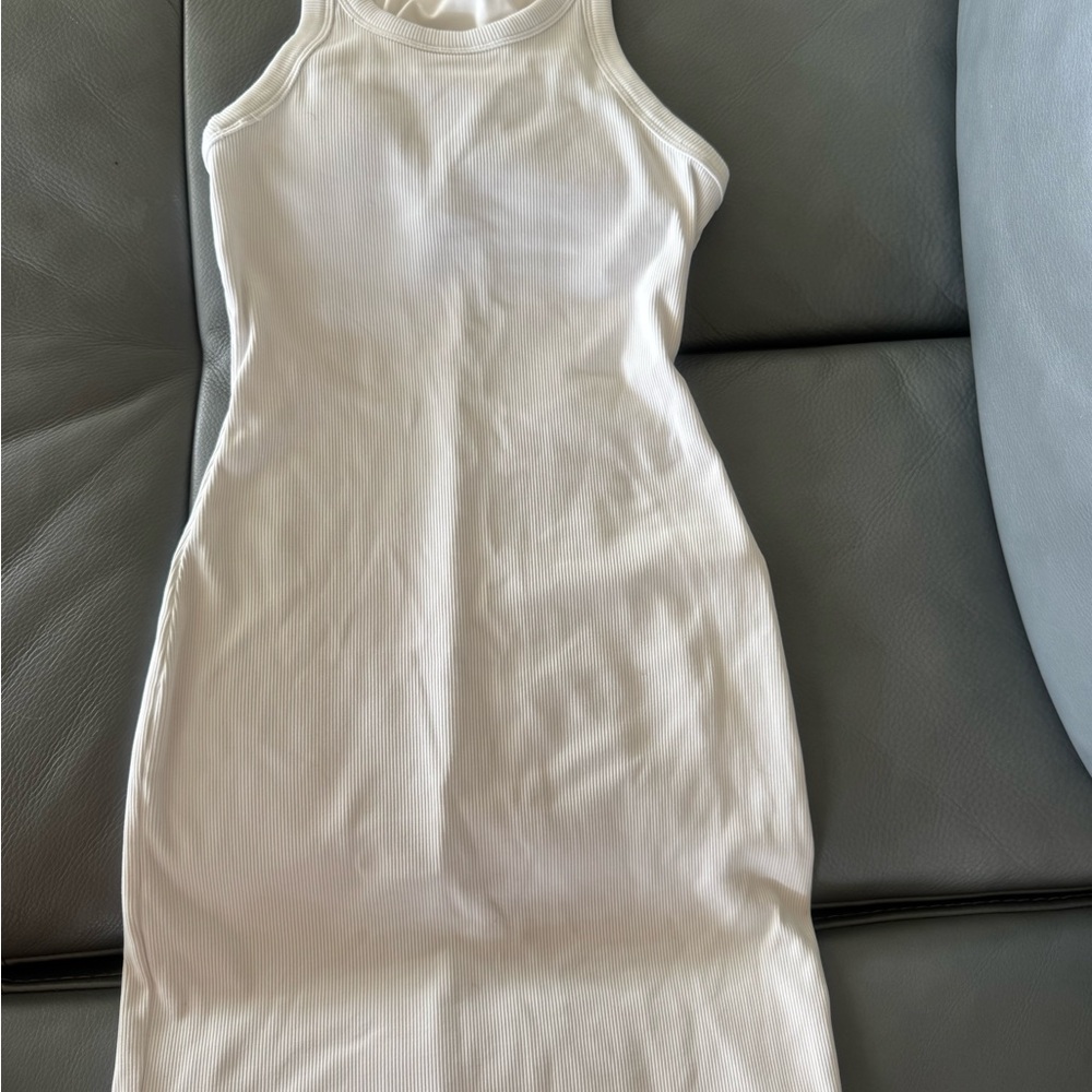 Alo Yoga Cream Midi Dress View 2